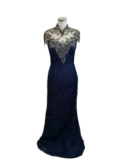 Navy with Stone Cap Shoulder