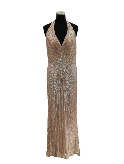 Nude Halter with Stone Detail