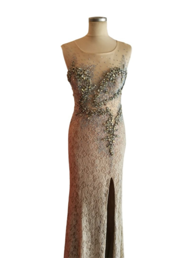 Nude Stoned Lace