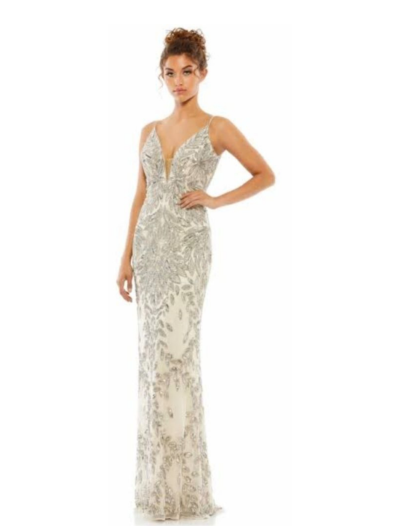 Silver Beaded Flower Trail