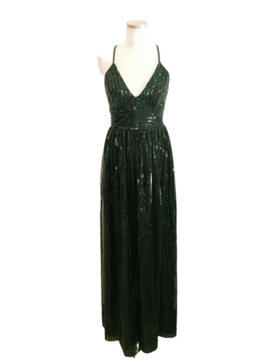 Green Beaded Lines