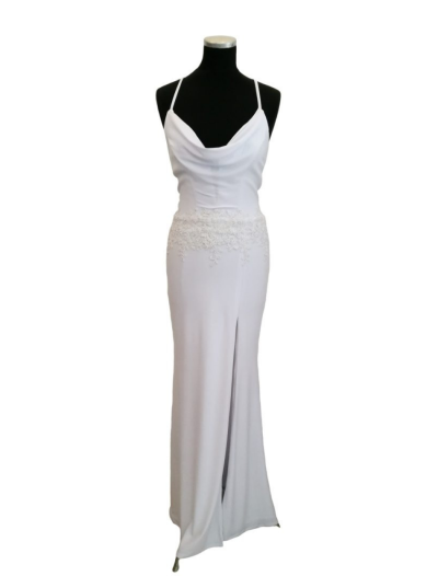 White Cowl Neck