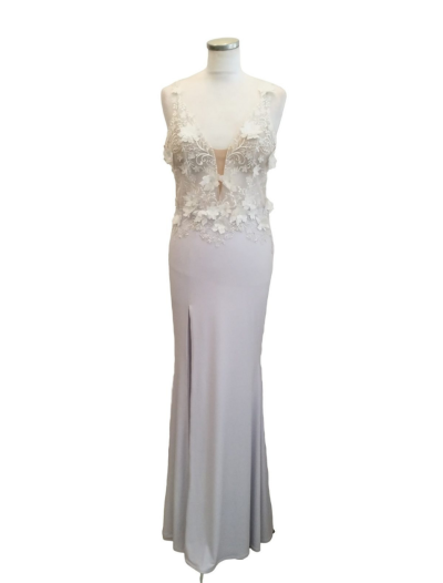 White Leaf Embroided Bodice