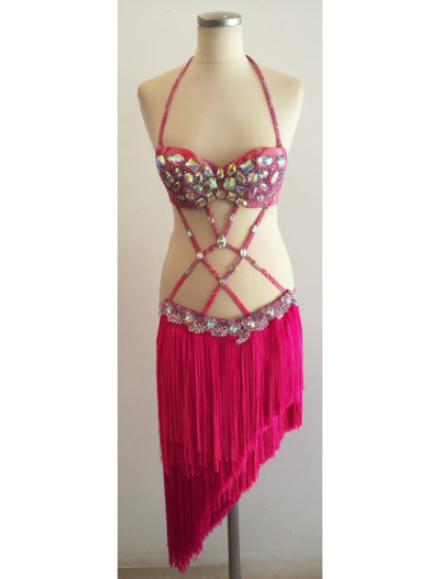 Strappy Fringe Skirt Latin