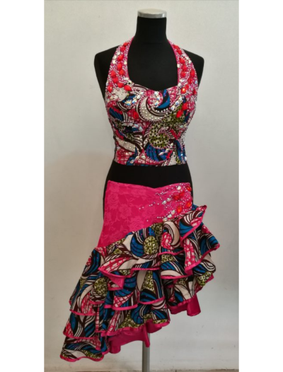 African Print Halter Dress