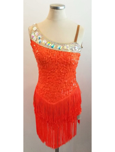 Layered Tiered Fringe Skirt Latin Dress