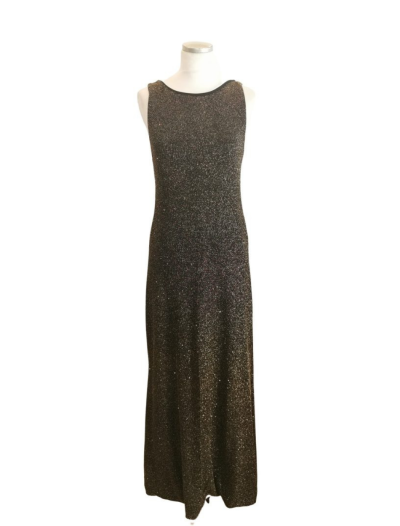 Black and Gold Shimmer Low Back