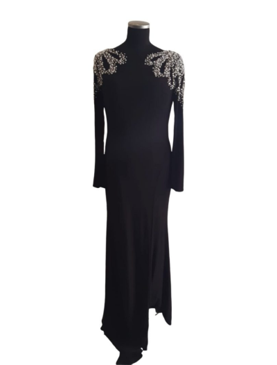 Black Long Sleeved with Pearls