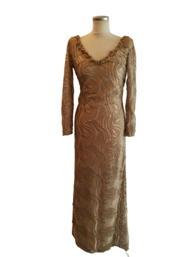 Gold Circle Texture Long Sleeved