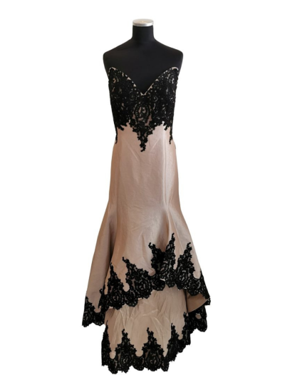 Gold with Black Lace Mermaid