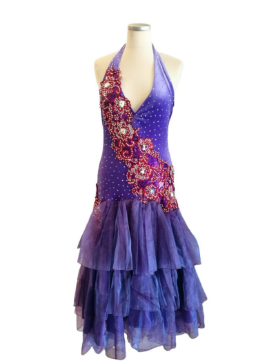 Halter Neck Layered skirt Ballroom