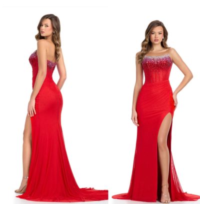 Red Bodice Mermaid Dress